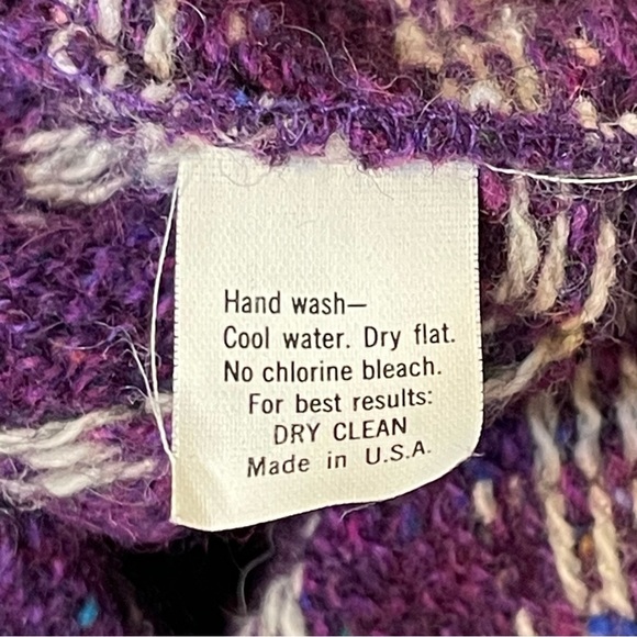 Vintage Alps Wool Crew Neck Pullover Grandpa Sweater Merrimac Valley New England - Picture 11 of 11